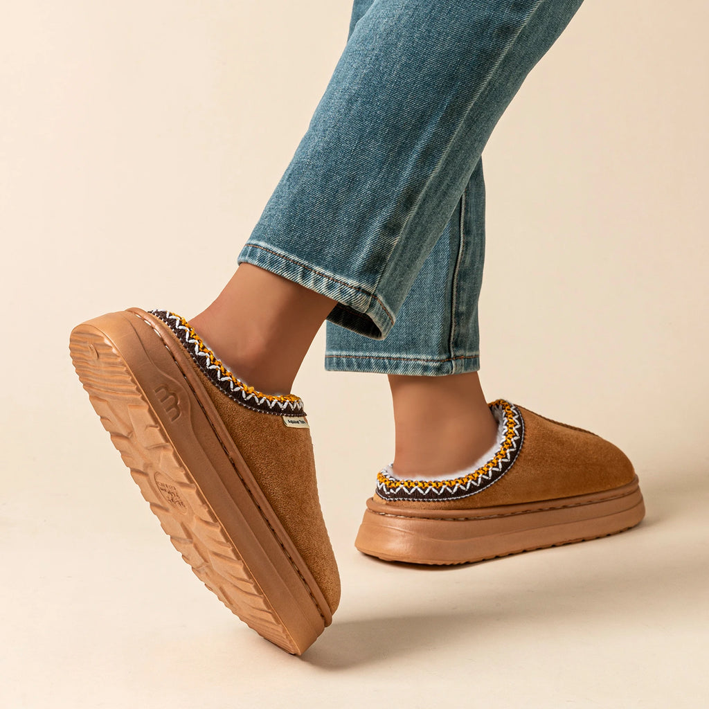Winter Soft Sole Women's Slipper Boots Fuzzy Outdoor Casual