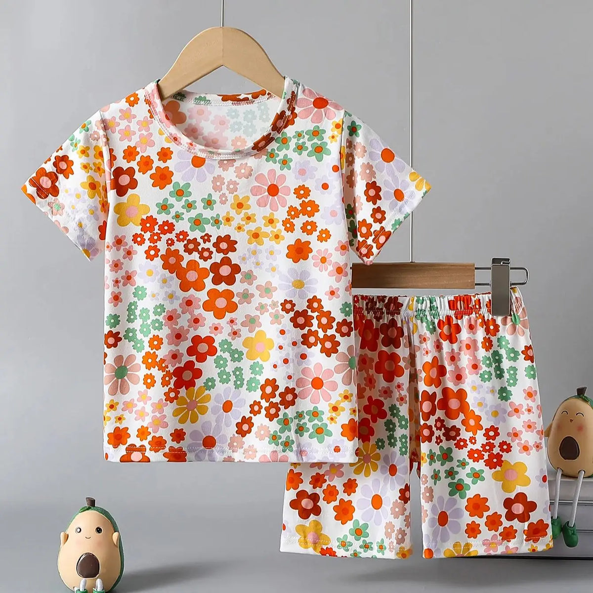 Kids' Printed Pyjama Set | Cute Animal Designs