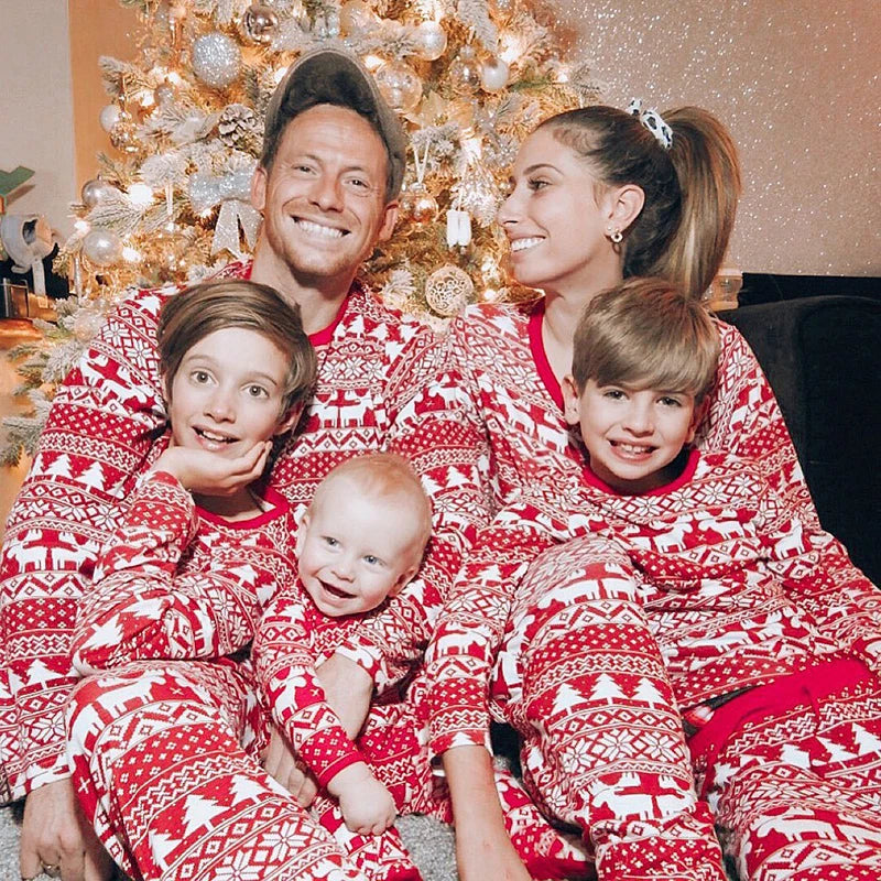 Classic Elk Family Matching Christmas Pyjamas