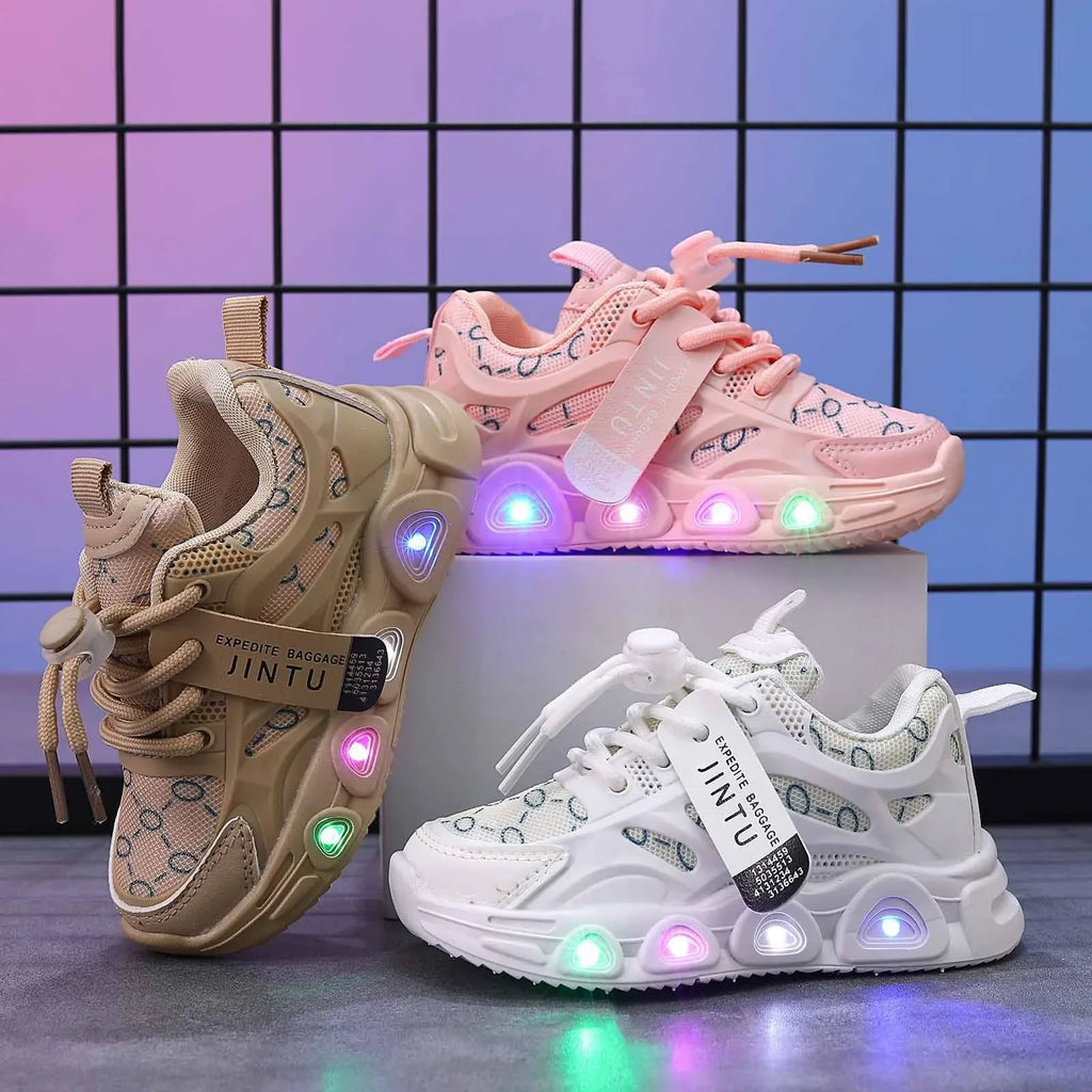 LED Baby Luminous Shoes LED Light Up Shoes For Girls Toddler