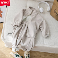 Load image into Gallery viewer, IYEAL Children's Baby Clothing Sets Winter Fleece Casual 2 P