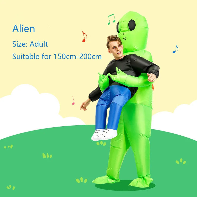 ET-Aliens Inflatable Costume Scary Monster Cosplay For Adult