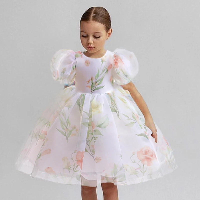 Child Evening Flower Pageant Vestidos Girls Princess Dress L