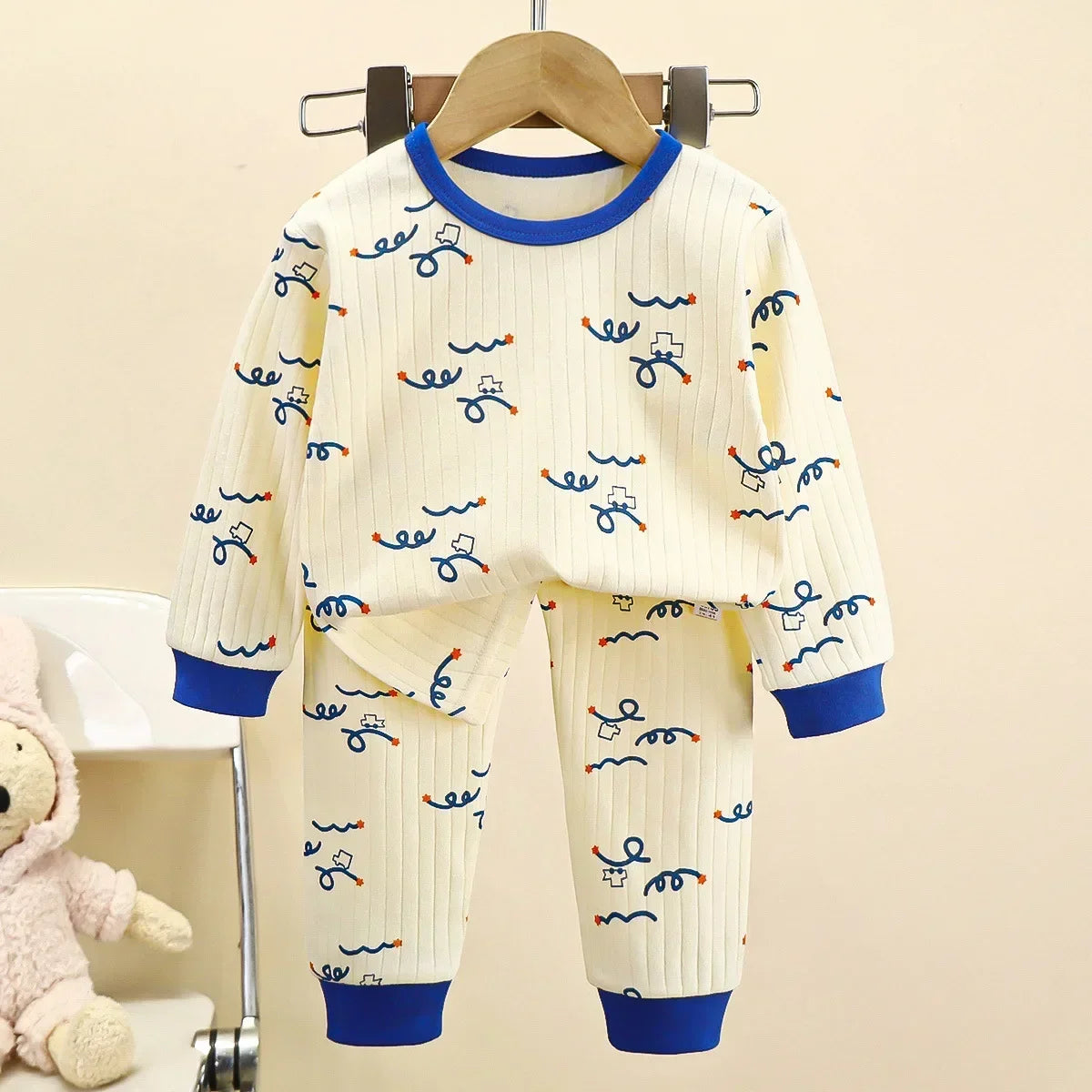 Cute Cartoon Cotton Pyjama Set for Kids