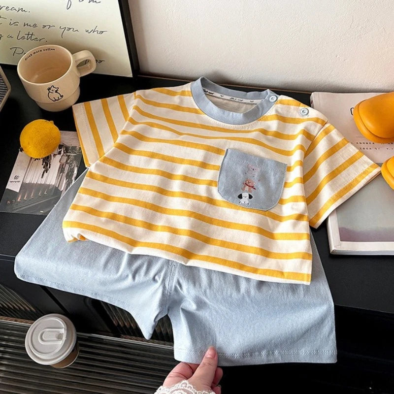 Cartoon T-Shirt & Shorts Set | Baby & Toddler