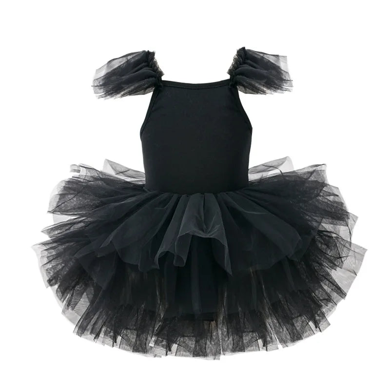 Baby Girl Princess Tutu Dress Long Sleeves Infant Toddler Pu