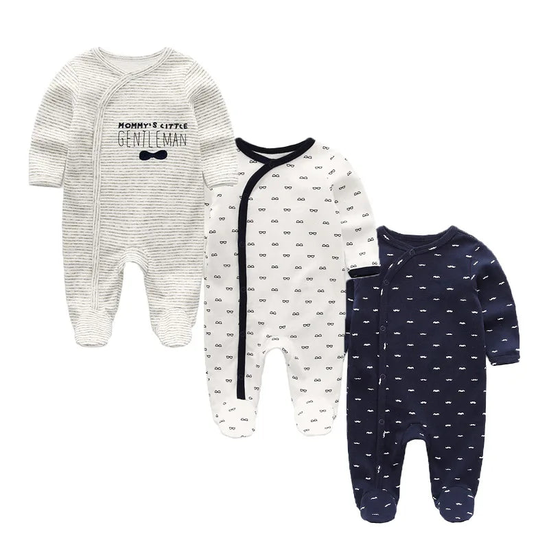 Kiddiezoom 3 Pcs/Lot Autumn Winter Unisex Cartoon Long Sleev