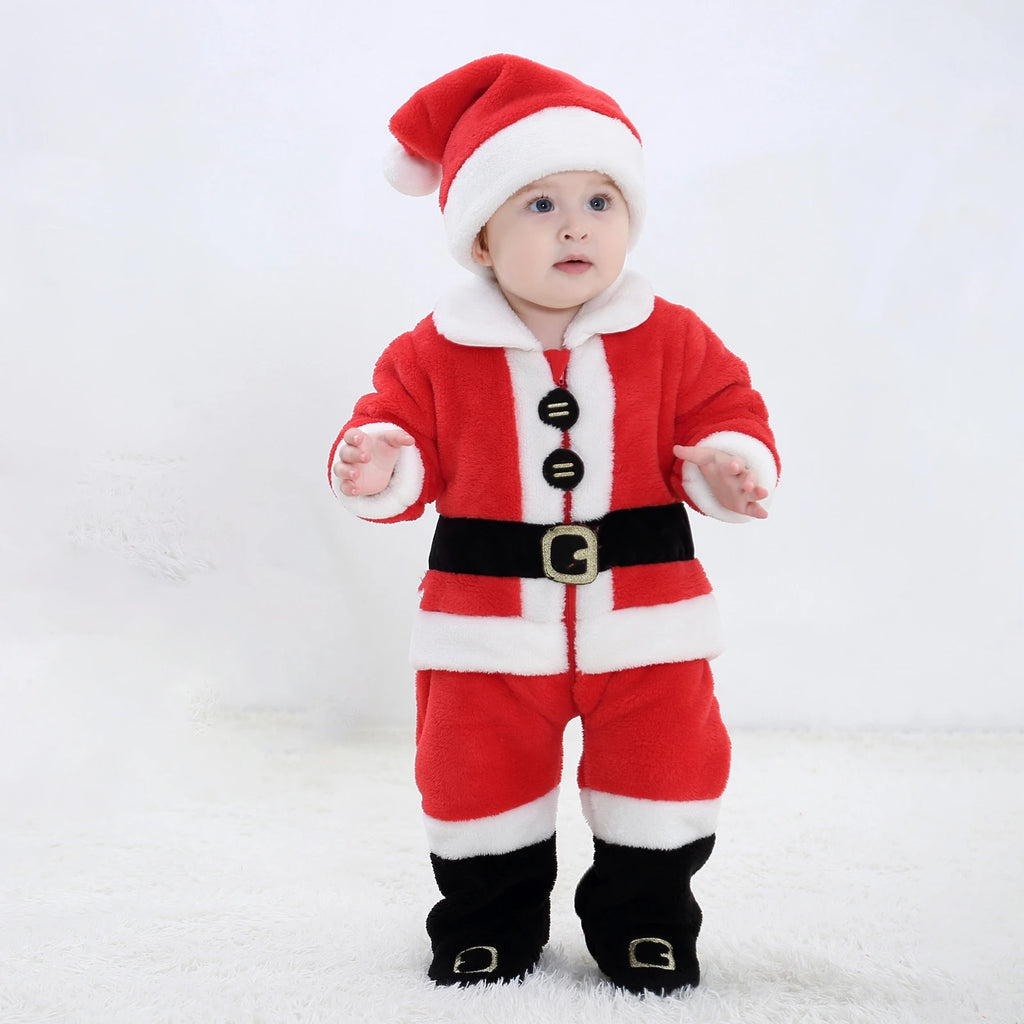 2026 Xmas Baby Santa Claus Costume for Girls and Boys Years
