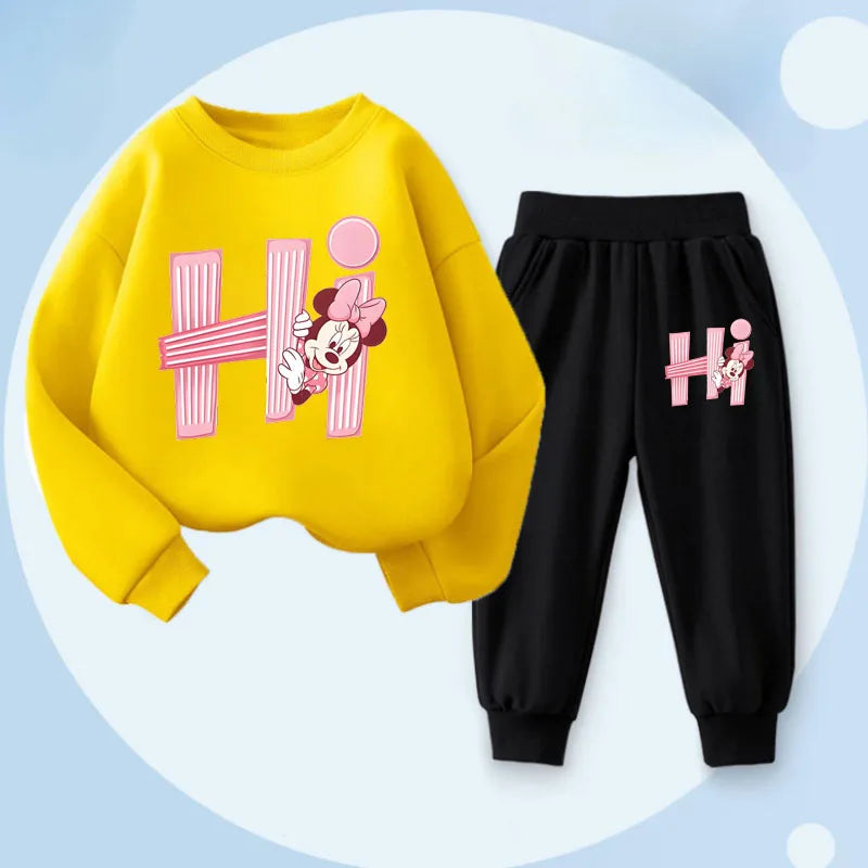 2026 Children's Long Sleeve Pullover Sets Spring Prinyted Gi