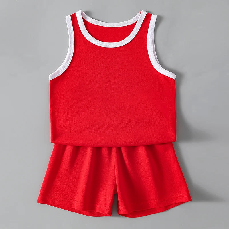 Kids Summer Sports Set – Quick-Dry Tee & Shorts