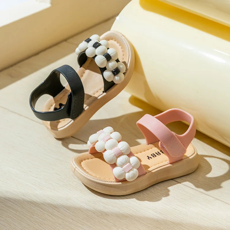 Summer Child Slippers Soft Soled Baby Kids Buckle Sandals Gi