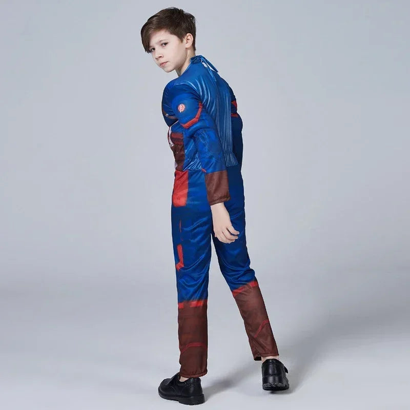 Captain America Muscle Costume Superhero Captain America Mus