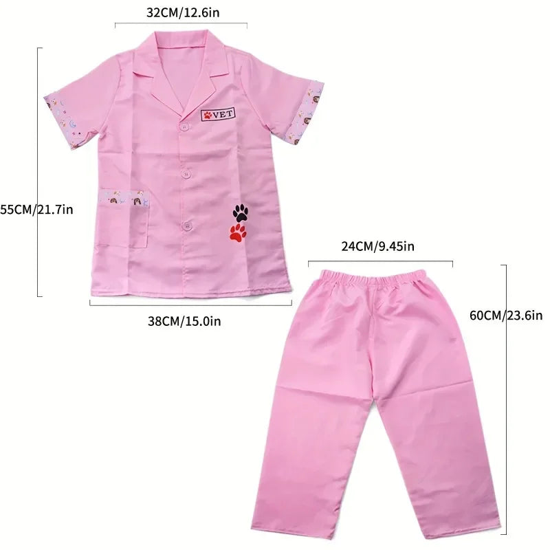Vet Doctor Dress-Up Costume Set