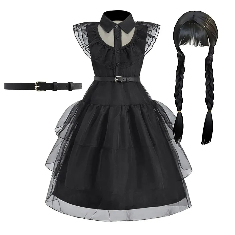 Black Witch Princess Costume Dress