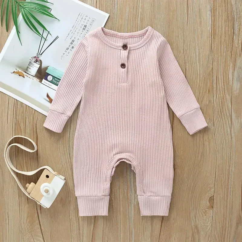 Ribbed Cotton Romper – Newborn to 18 months