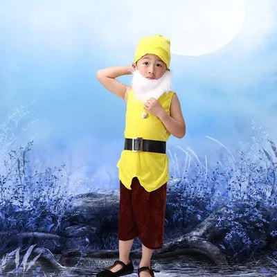 Children Snow White Seven Dwarfs Costume Children Christmas