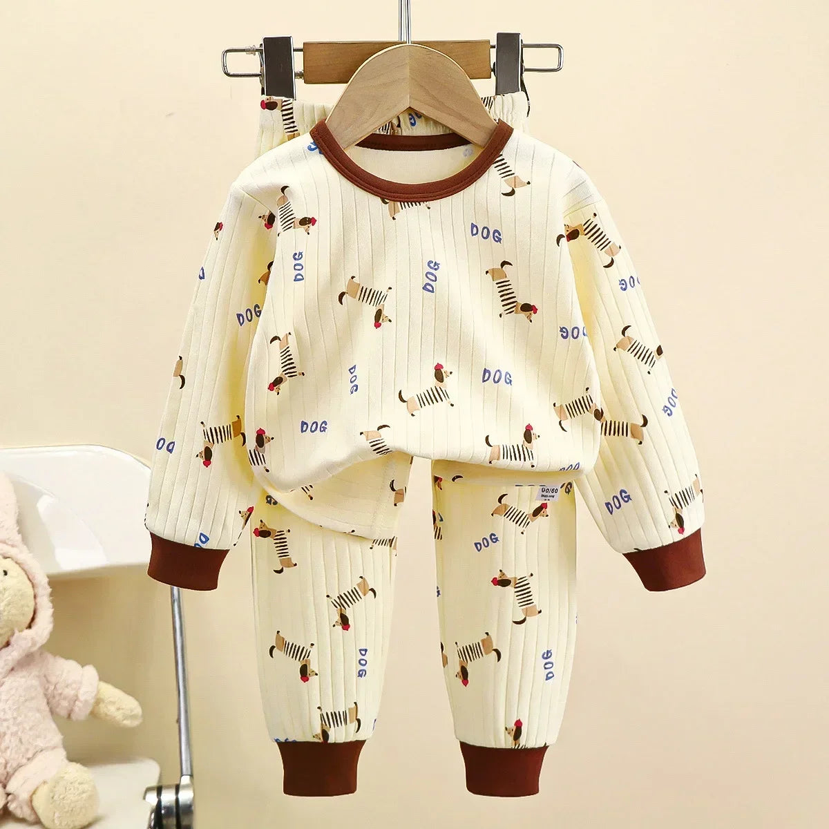 Cute Cartoon Cotton Pyjama Set for Kids