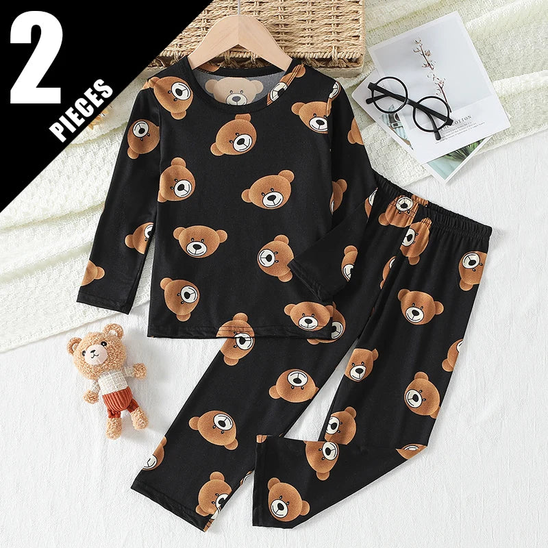 Kids' Printed Pyjama Set | Cute Animal Designs