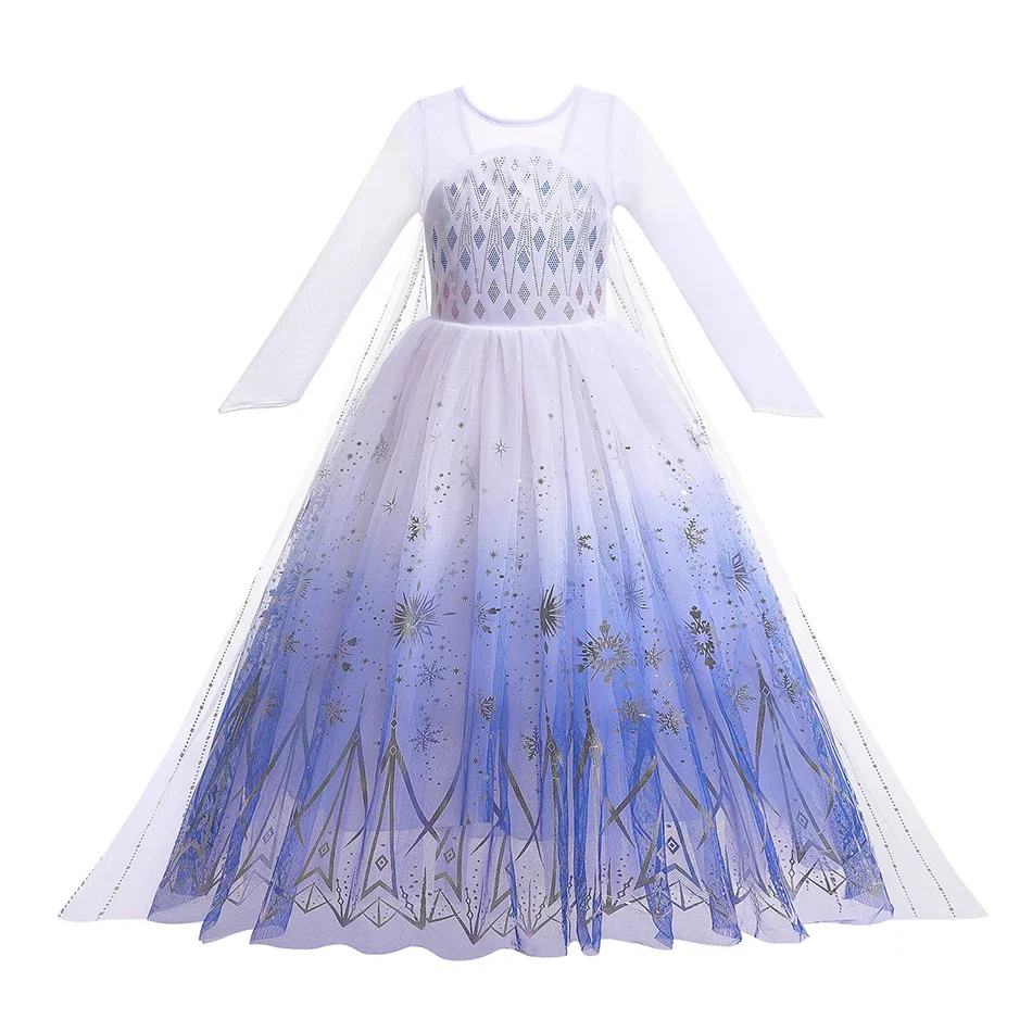 Elsa Anna Kid Princess Girls Dress Rapunzal  Kids Cosplay Ha