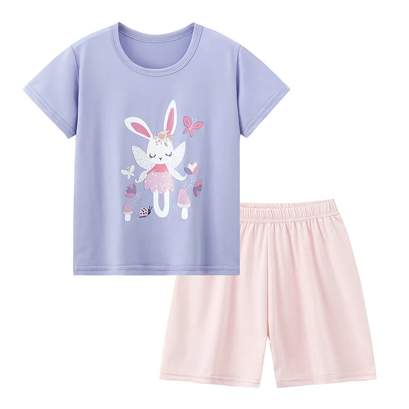 2-Piece Summer Children's Comfortable and Versatile Cute Sho
