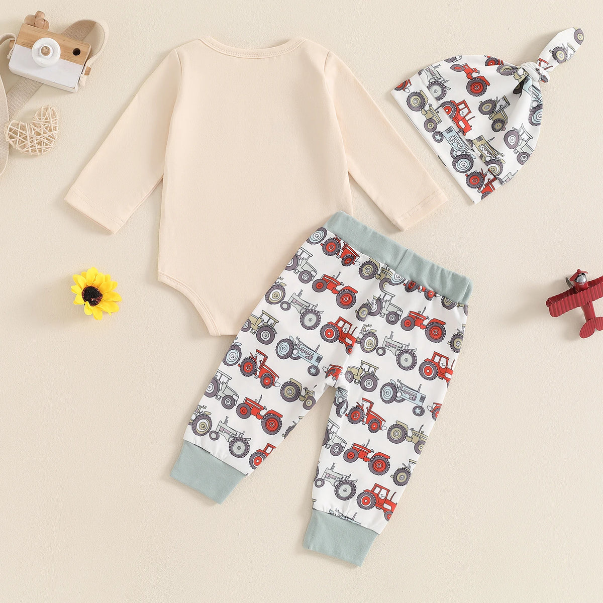 Citgeett Summer Infant Baby Boys Pants Set Long Sleeve Embro