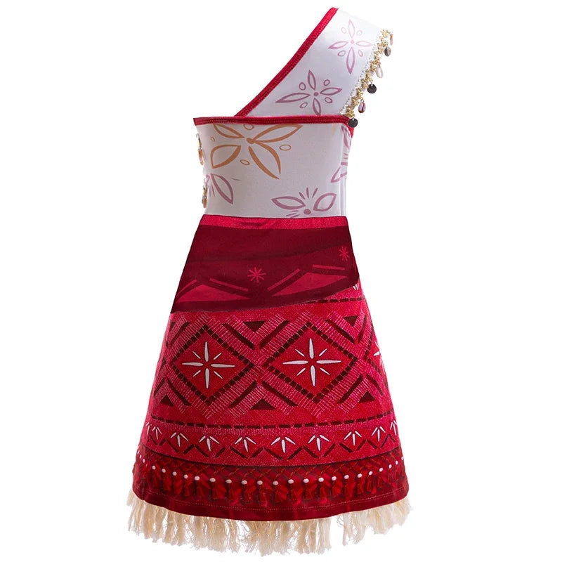 Girls Movie Moana 2 Dress Halloween Party Adventure Costume