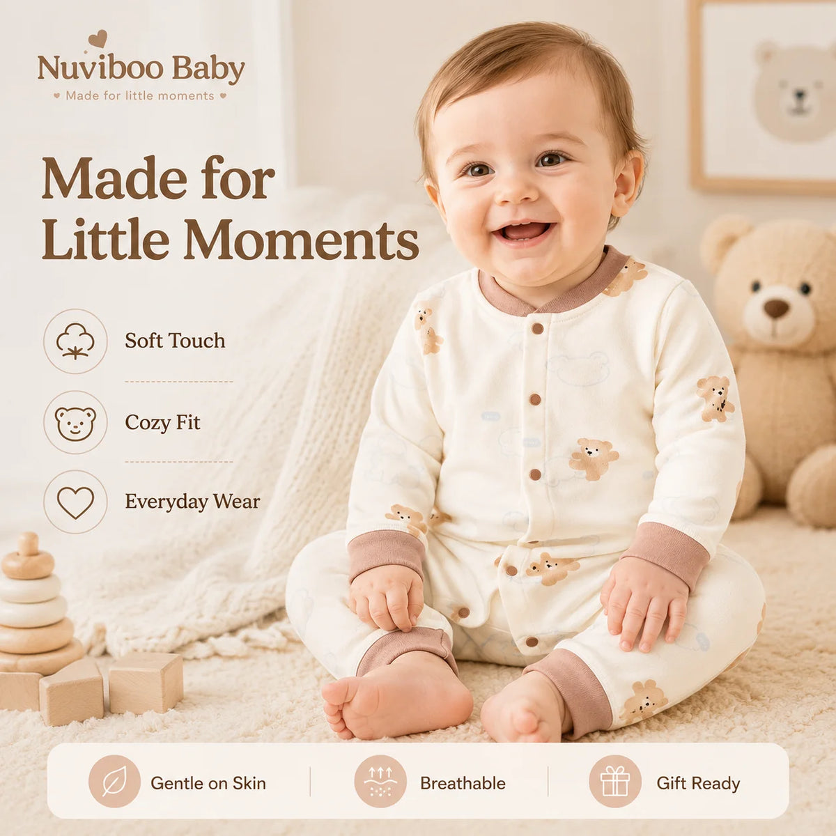 Organic Cotton Baby Romper | Newborn–2 Years
