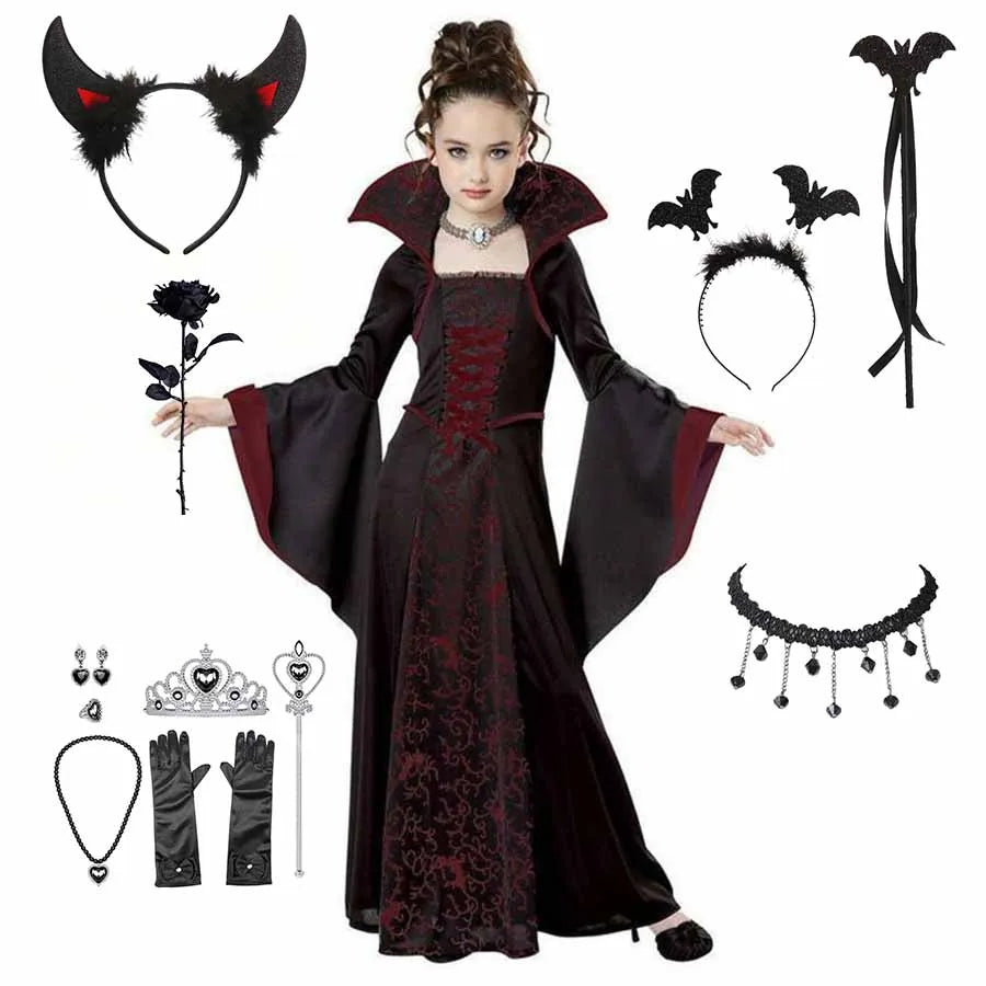 Halloween Costume for Kids Halloween Fantasy Vampire Costume