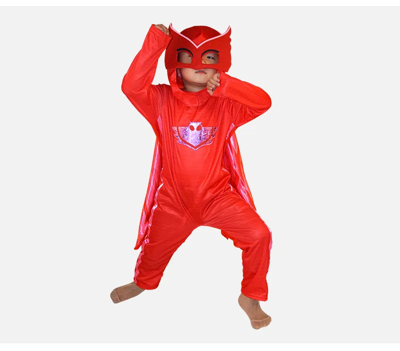 Blue Red Green Jumpsuits Cartoon Pj Cosplay Costume with Mas