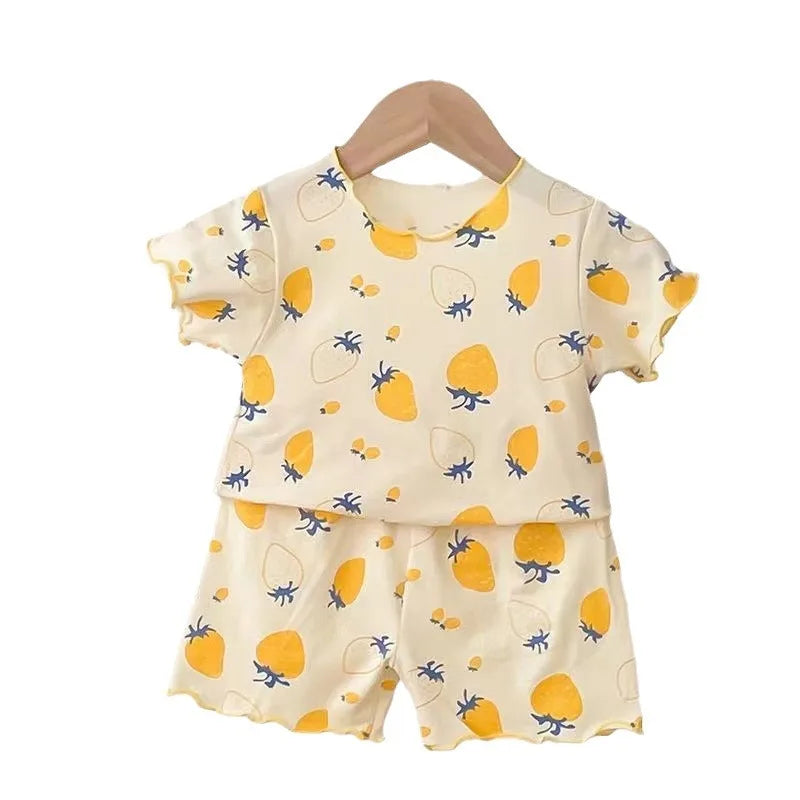 Strawberry Shortie Pyjamas | Girls Summer Sleepwear