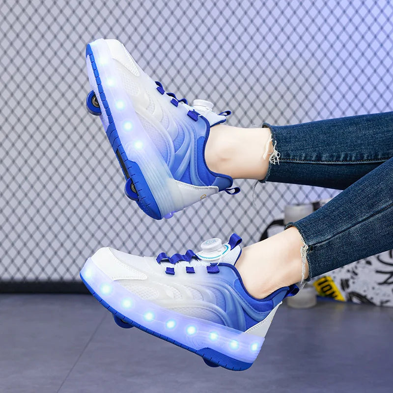 LED Light-Up Roller Skate Shoes