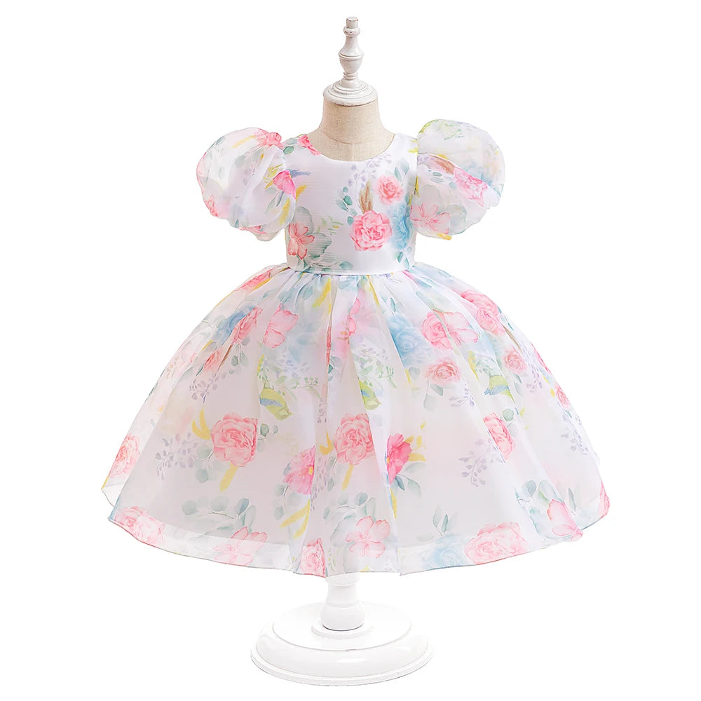 Child Evening Flower Pageant Vestidos Girls Princess Dress L