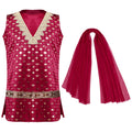 Girls' Kurta Set with Dupatta & Bloomers