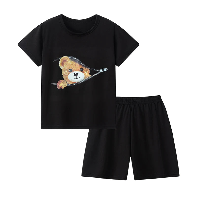 2-Piece Summer Children's Comfortable and Versatile Cute Sho