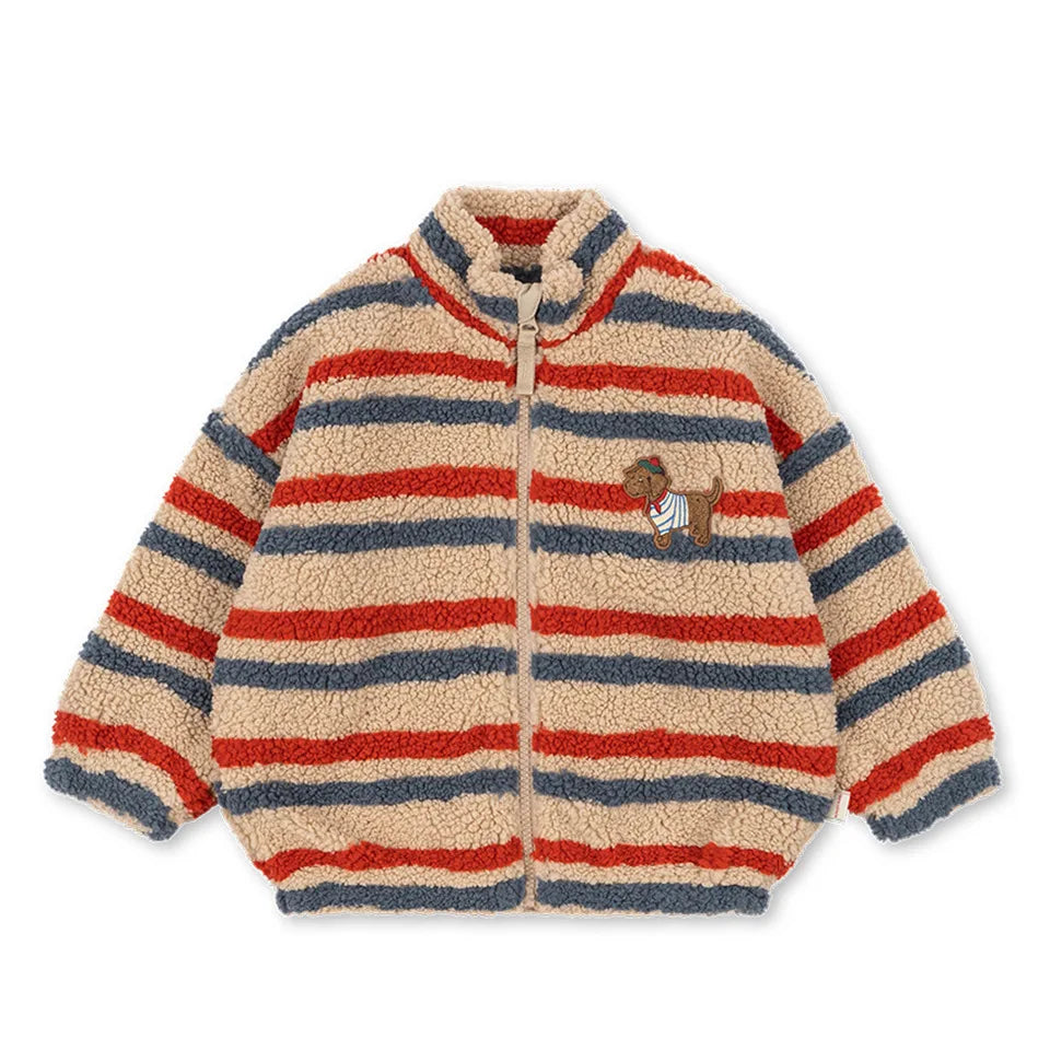 2026 KS Winter Baby Boys Lambswool Cherry Jackets Autumn Kid