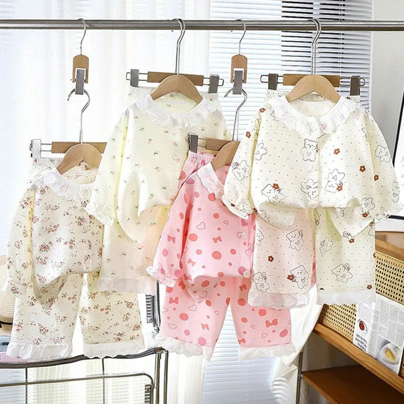 Floral Princess Pyjama Set | Girls Long Sleeve
