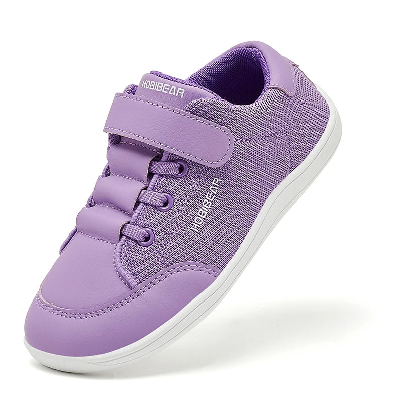 HOBIBEAR Mesh Barefoot Shoes Boys Girls Wide Toe Sneaker Zer