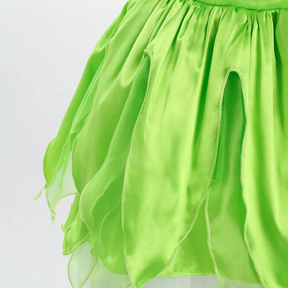 Girls Flower Fairy Dress Up Kids Princess Dress With Wings H