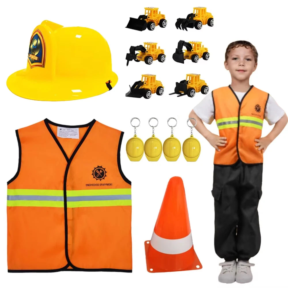 Construction Worker Dress-Up Costume Set