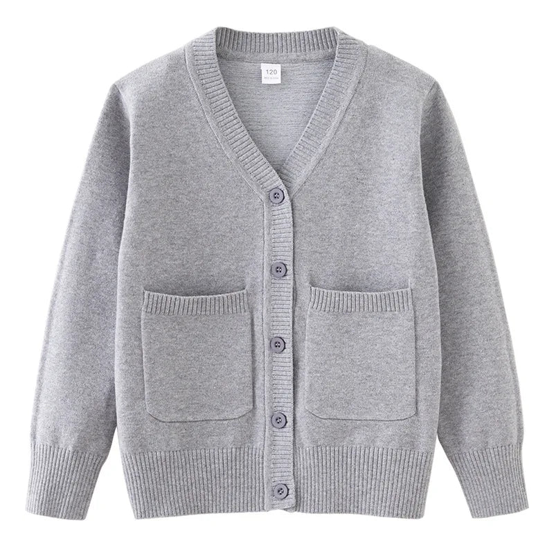 3 to 13 Years Navy Blue Sweater For Boys Children Outerwear