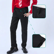 Load image into Gallery viewer, Kids Pants Boys Black School Uniforms Teenagers Formal Adjus