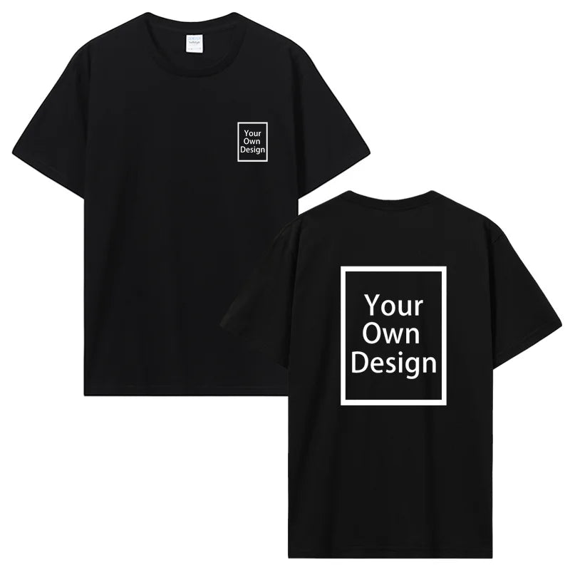 Custom Cotton Customized Print Short Sleeve T Shirt Summer T