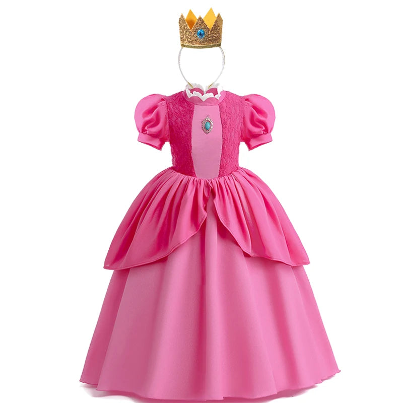 Peach Princess Ball Gown Costume Dress