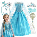 2026 Vestidos Snow Queen Princess Dress Girls Costume Hallow