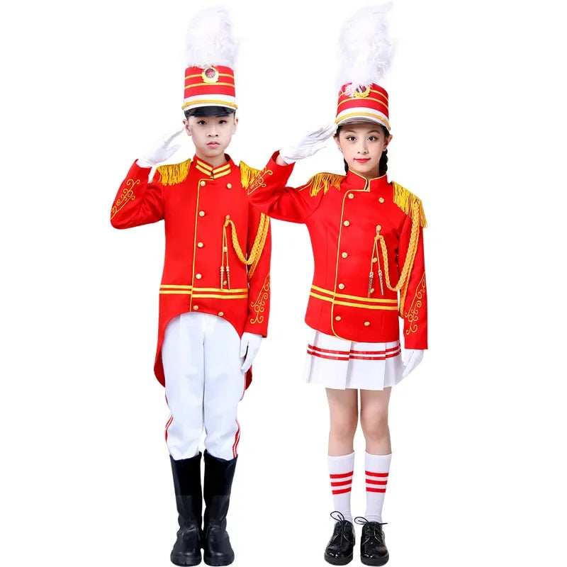 Halloween Kid Boy Girl Nutcracker Costume Drum and Trumpet T