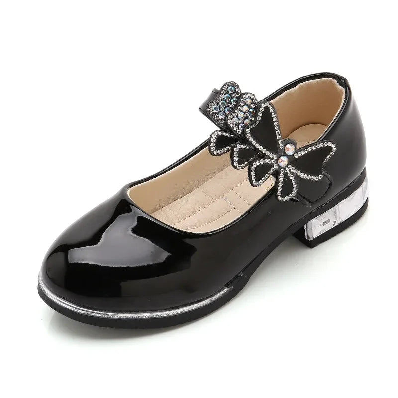 Girls Leather Shoes for Party Wedding Kids Performance Shoes