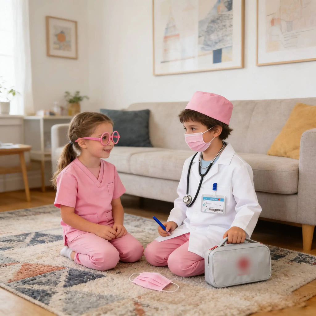 Kids Doctor & Nurse Costume with Accessories Set