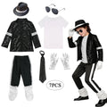 Boys Michael Pop Star Jackson Halloween Cosplay Costume Carn