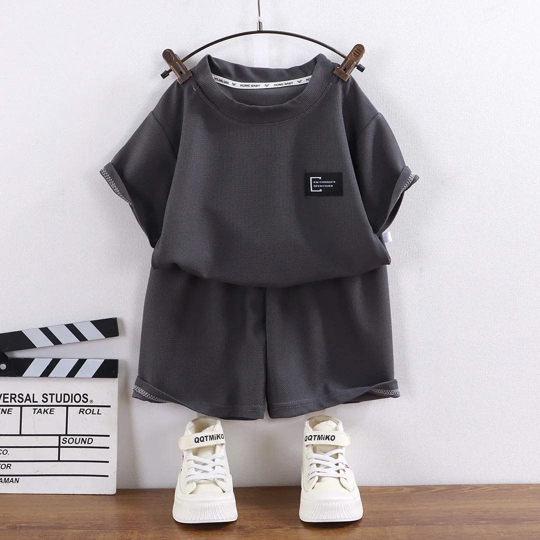 Waffle Knit Casual Set | Boys & Girls 2-10Y