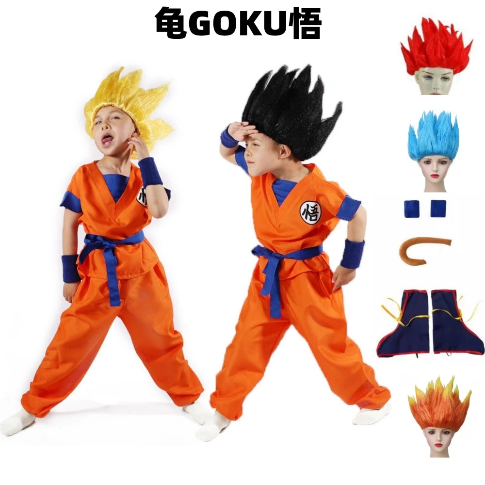 Goku Saiyan Warrior Costume with Wig